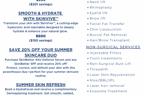 Summer Specials