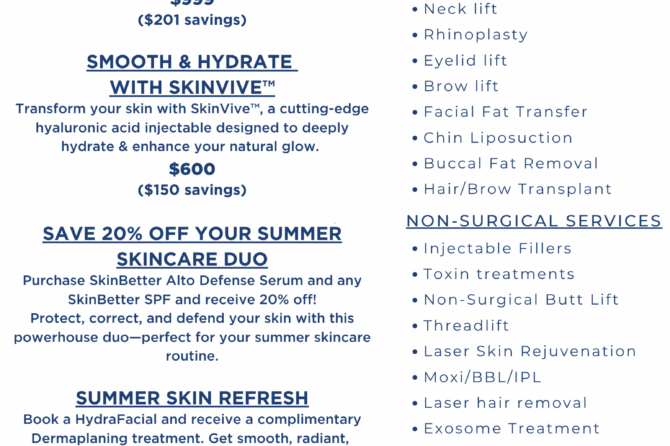 Summer Specials